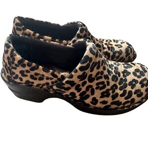 b.o.c. Leopard Print Clogs Women’s Size 7.5 | Comfort Slip-On Mule Shoes